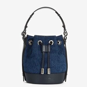 The Kooples Small Tina Denim Jean Crossbody Bag